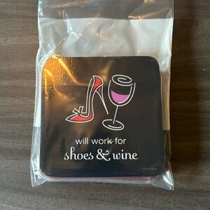 Funny wine coaster